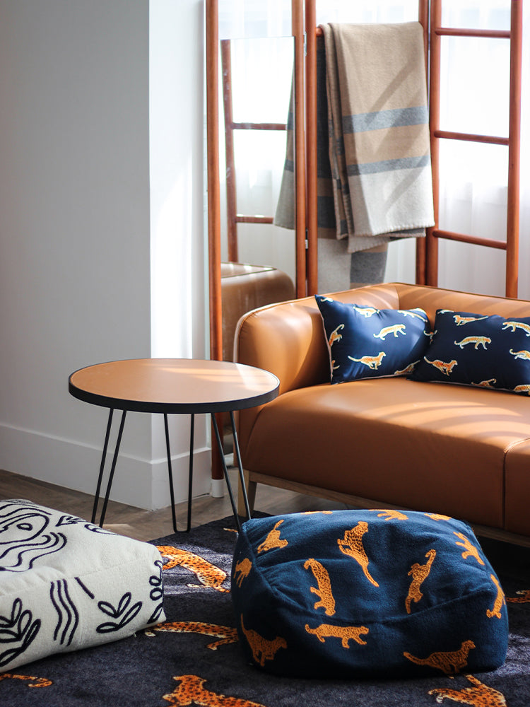 BD017 (Single) - Silk Feel California Leopard Sofa Cushion