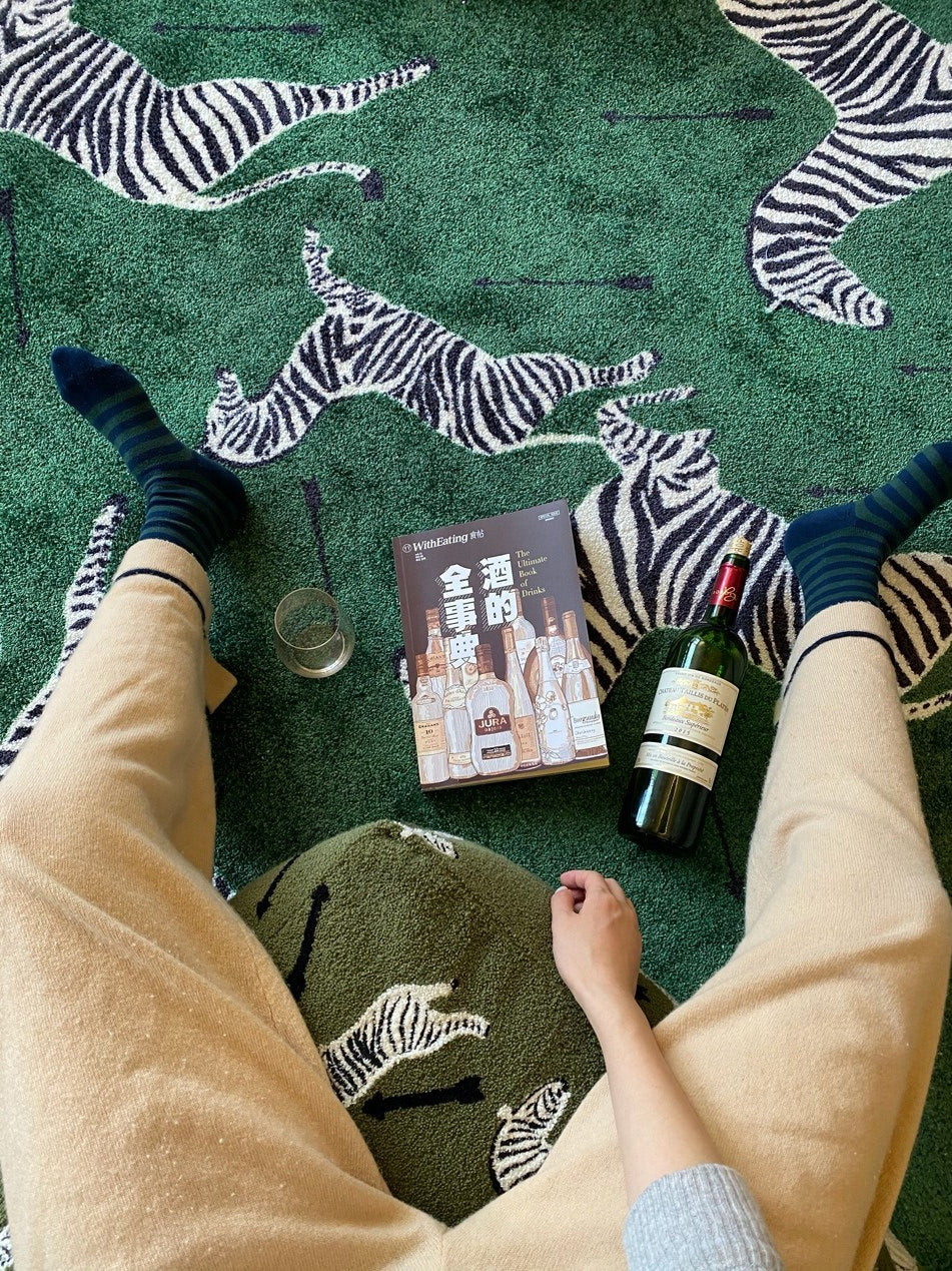 CP019 - "Crazy Zebra" Vintage Green Oil Painting Living Room Bedroom Carpet Balcony Simulation Lawn Children's Room Game Pad