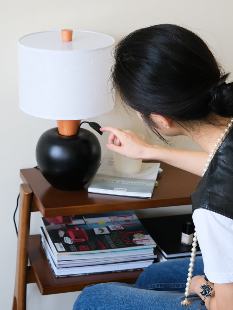 LA032 - Apple Lamp / White Beeswax Hand-carved! Soft Light Silk Lamp Good Omen Entrance Decoration Bedroom Bedside Lamp