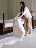 CP052 - Premium Genuine Sheepskin Rug -100% Real Mongolia Sheep
