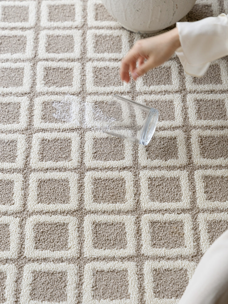 CP126 - London "Dunning Brick" Light Color Relief Micro Waterproof Carpet Bedroom Bedside Carpet Living Room Luxury