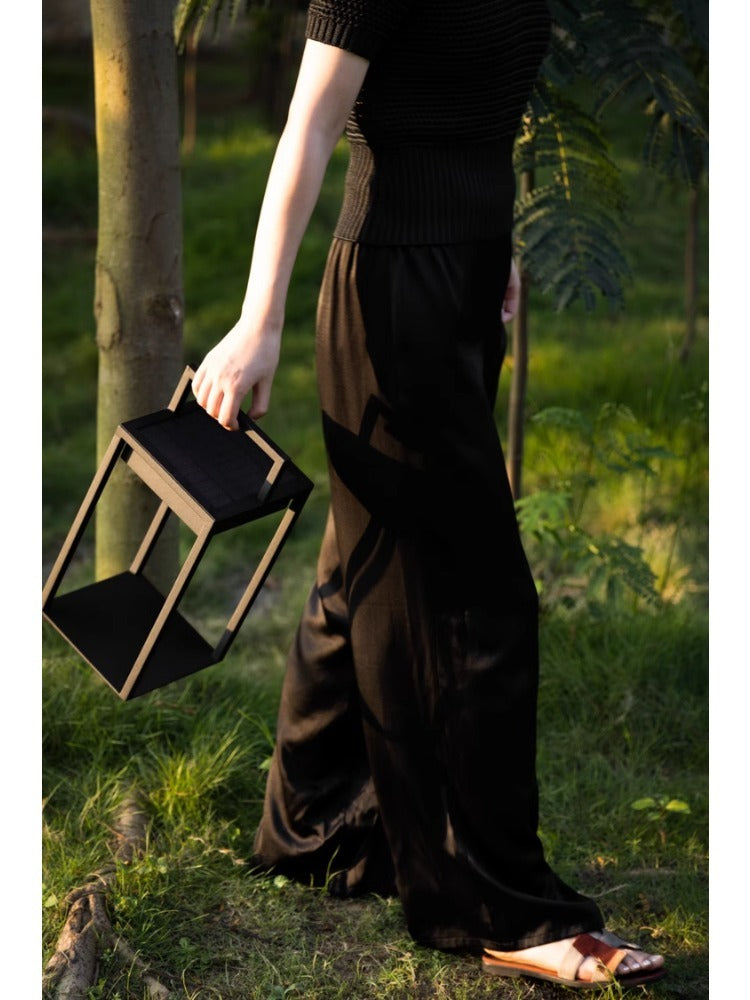 LA041 (Set) - Solar-powered! "Downton Abbey Outdoor Garden Lamp" Wireless Charging Portable Lamp Floor Lamp