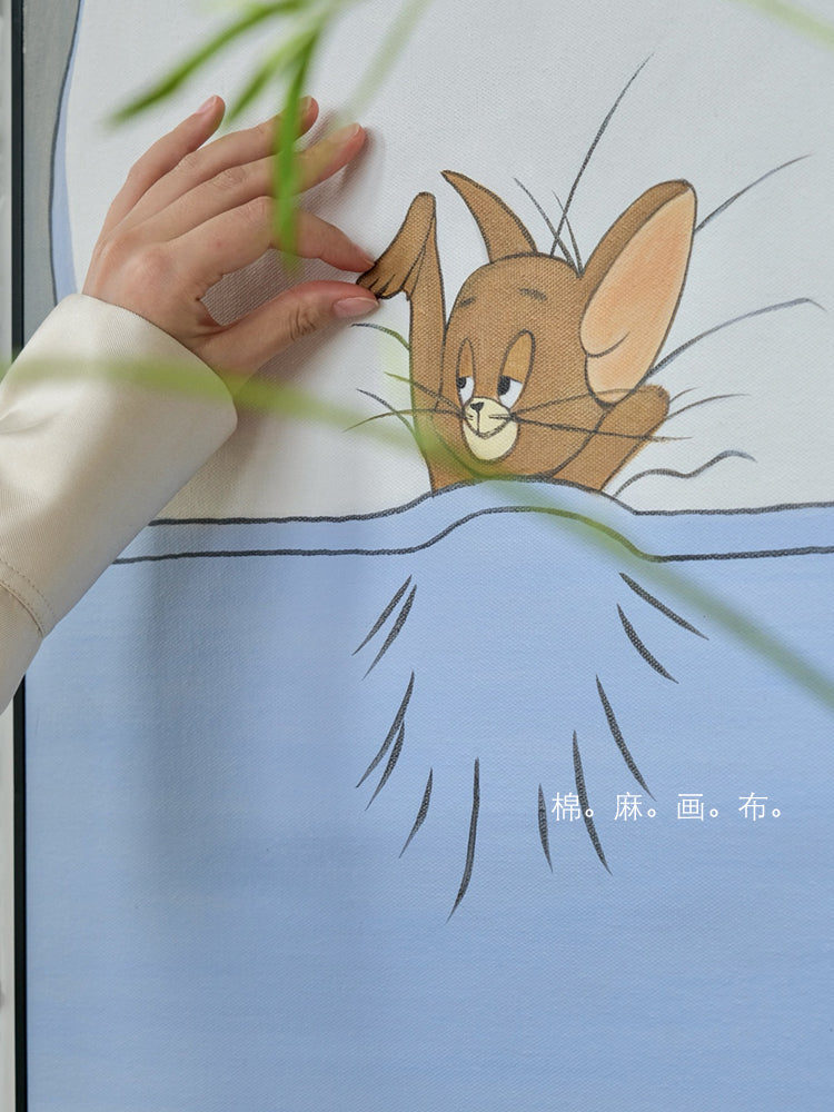 AH198 - "TOM&JERRY's New Day" Electrical Meter Box Cover Hanging Art Piece for Living Room Distribution Box Switch Decorative Art