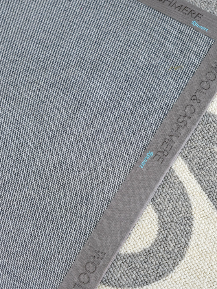 CP048 - +Cashmere "French Living Room Bon Appetit New Zealand Wool Carpet Gray White Living Room Carpet