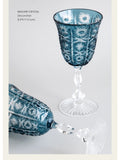DC068 (Single) - Baccarat Edinburgh Indigo Blue Crystal "Burgundy Wine Glass" Multi-purpose Goblet Red Wine Glass