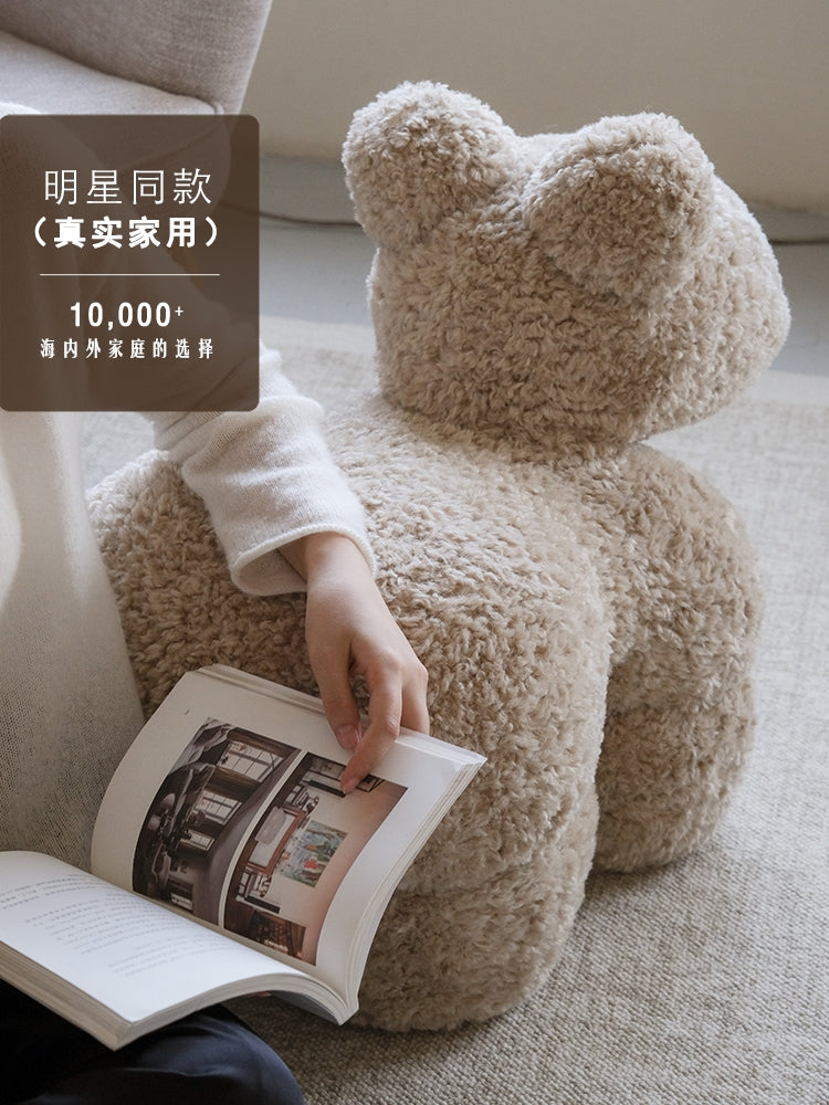 CH042-2 (Light CoCo Color) - Limited Edition: Pony Chair in Oatmeal, Mumbai-style, Woolly, Kids