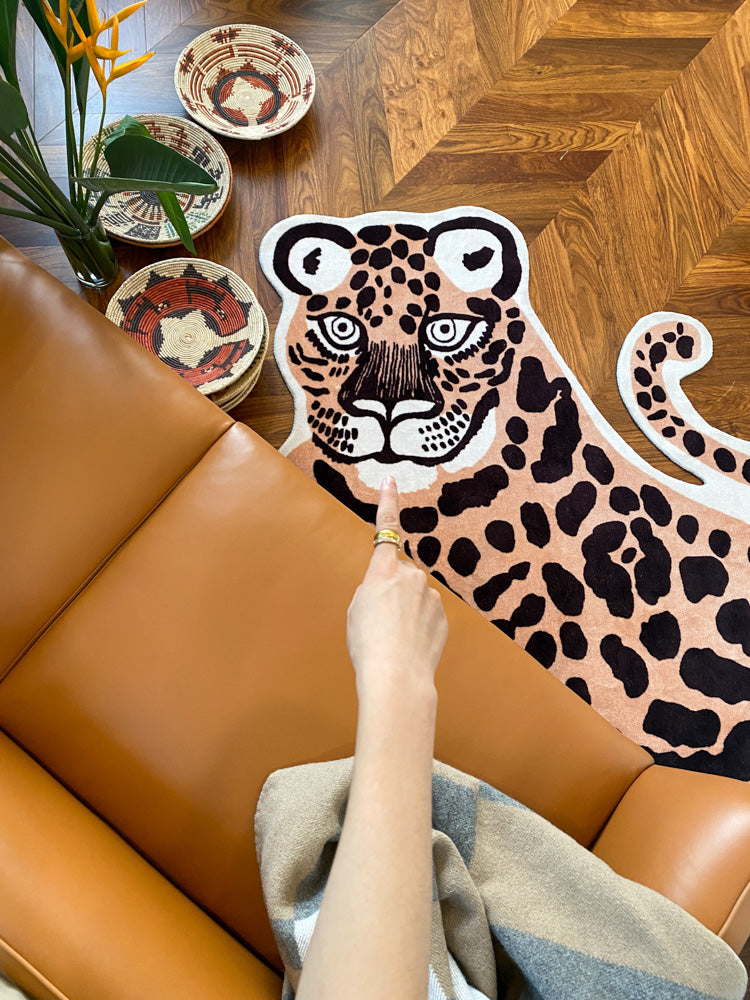 CP043 - "Silly Tiger" Artist Designer Carpet Living Room Bedroom Entrance Mat Sofa Children's Mat