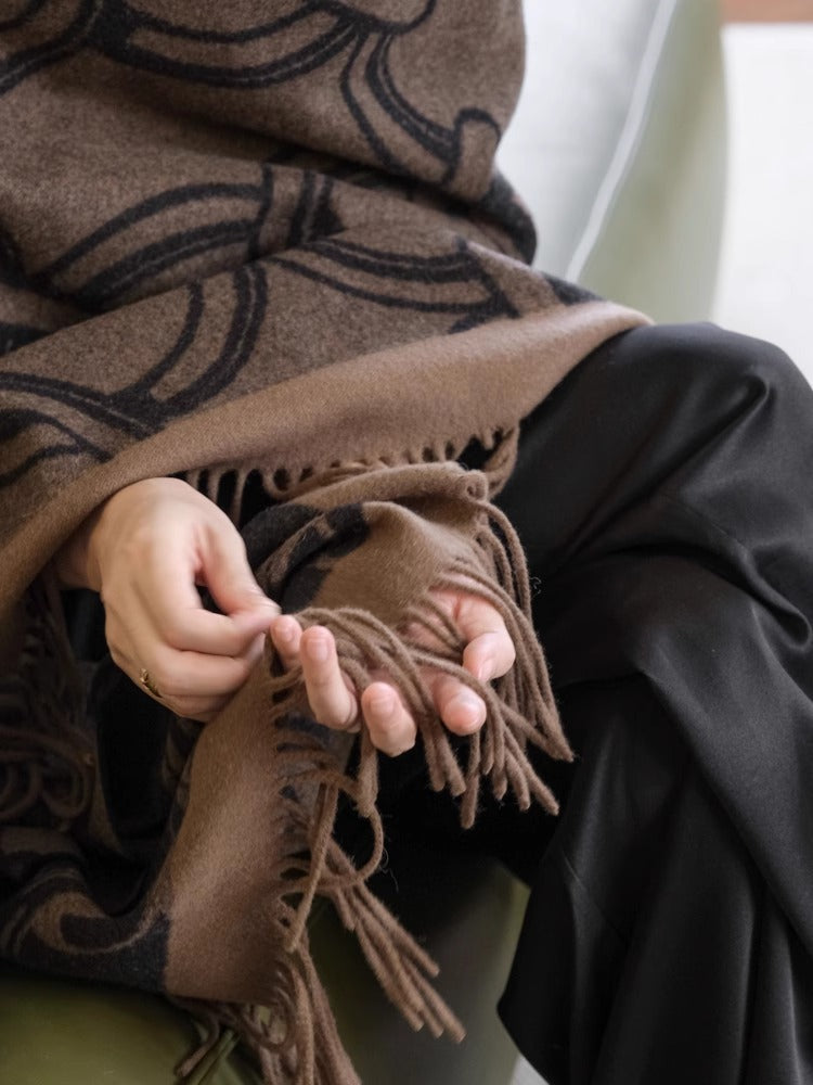 CP054 - Wool & Cashmere Throw Blanket - 220x140cm