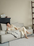 CH050 - Italian B@xter Sofa: Glacier Grey, Modular Configuration, Leather Finish