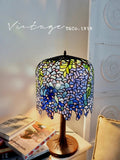 LA001 (Table) - Collection! Vintage Tiffany Full Replica Handmade Glass Art Table Lamp Tiffa*y&Co.1919 Bedside Lamp