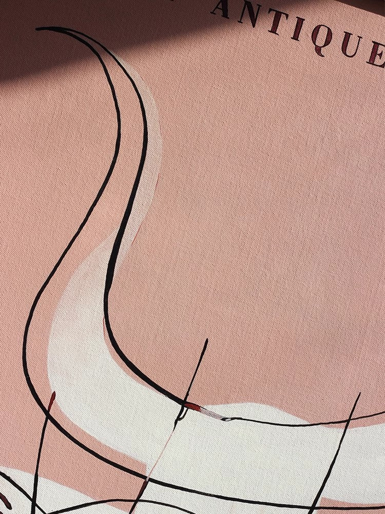 AH092 - Ancient Avant-garde Theater "Horns" Picasso Abstract Bedroom
