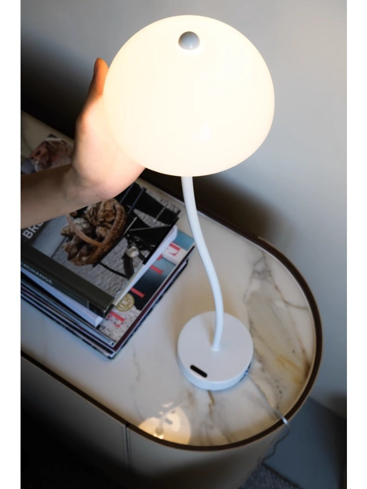 LA031 (Table Lamp) - Ivory White Bean Sprout Lamp Denmark Floor Lamp Warm Light Table Lamp Adjustable Study Standing Lamp