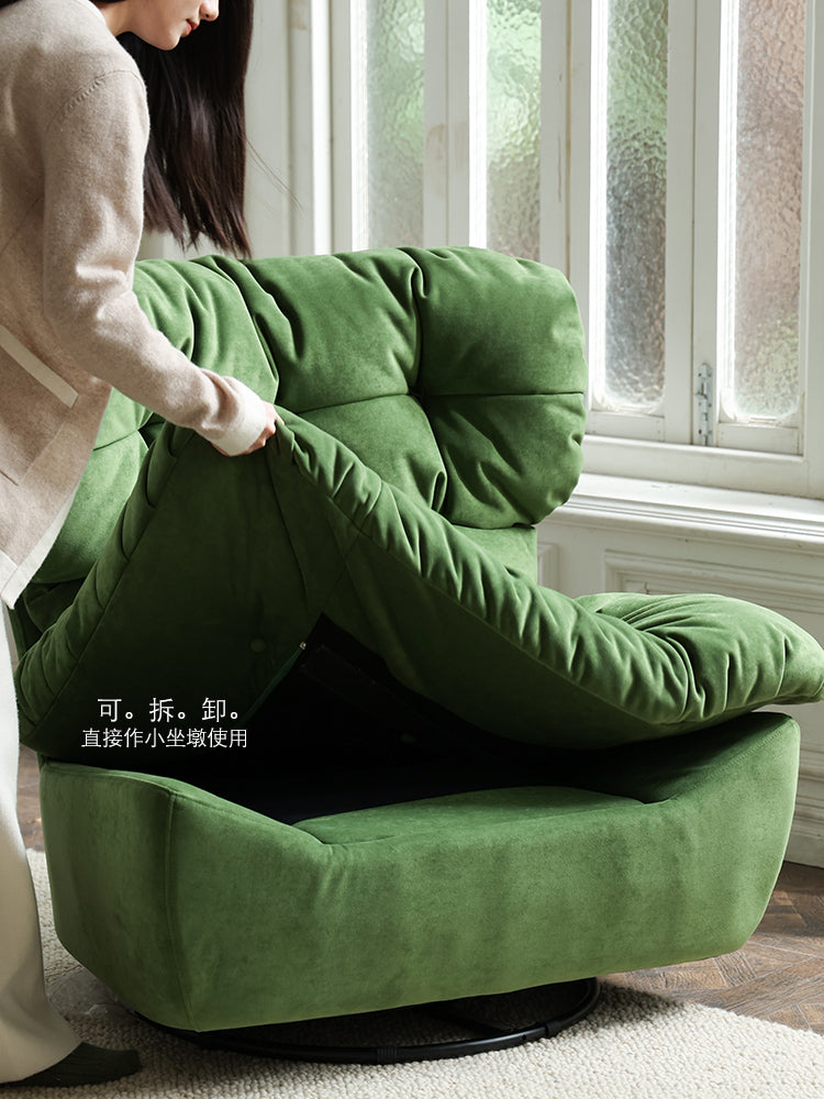 CH058-1 - Limited Edition: Vintage Green Baxt*r First Class Rocking Chair