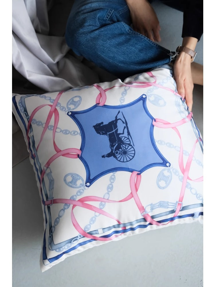 BD062 - Rare Color "Triumphant Ribbon" Silk Pillow