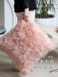 BD049 (Pink) - Four Seasons Cashmere Pillow! BabyCashmere Soft Golden Fur Pillow