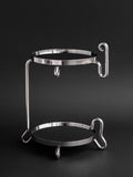 DC105 - Home Silver Egg series mirror double-layer ear-through streamline double-layer bathroom storage tray cloakroom jewelry tray