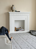 CP089 - Fendi Pearl Gray "Micro-Waterproof" Double F Three-Dimensional Relief Living Room Carpet Entry Bedroom Bedside Carpet
