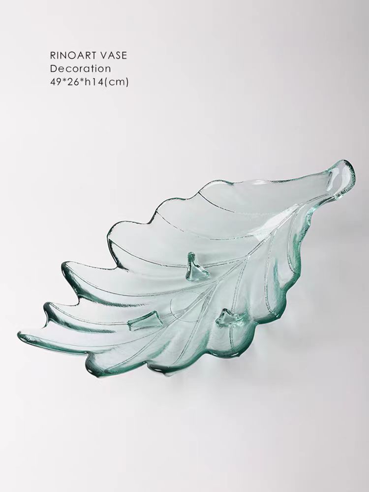 DC234 - "Wealth" relief crystal glass French L@lique fortune item opening foyer storage ornament large fruit plate