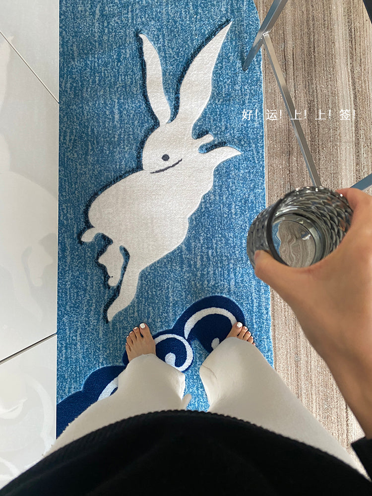 CP114 - "Good Luck" Island Platform Carpet Bar Foot Mat Kitchen Entry Mat Long Carpet