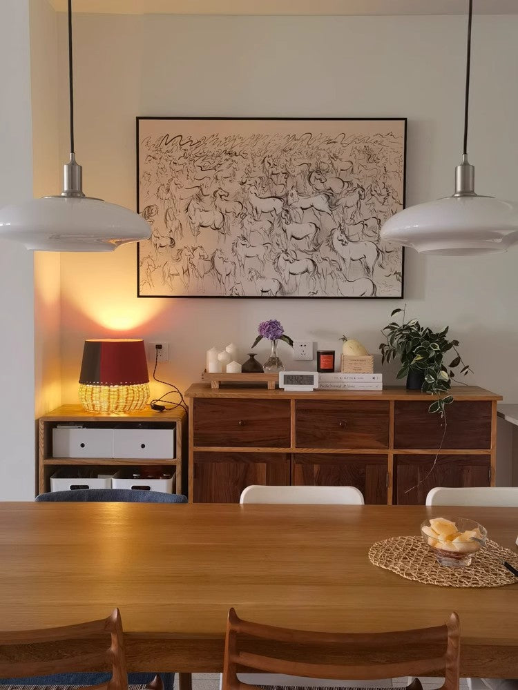 AH234 - Hand-Painted "Success with Horses" Modern Living Room Wall Art