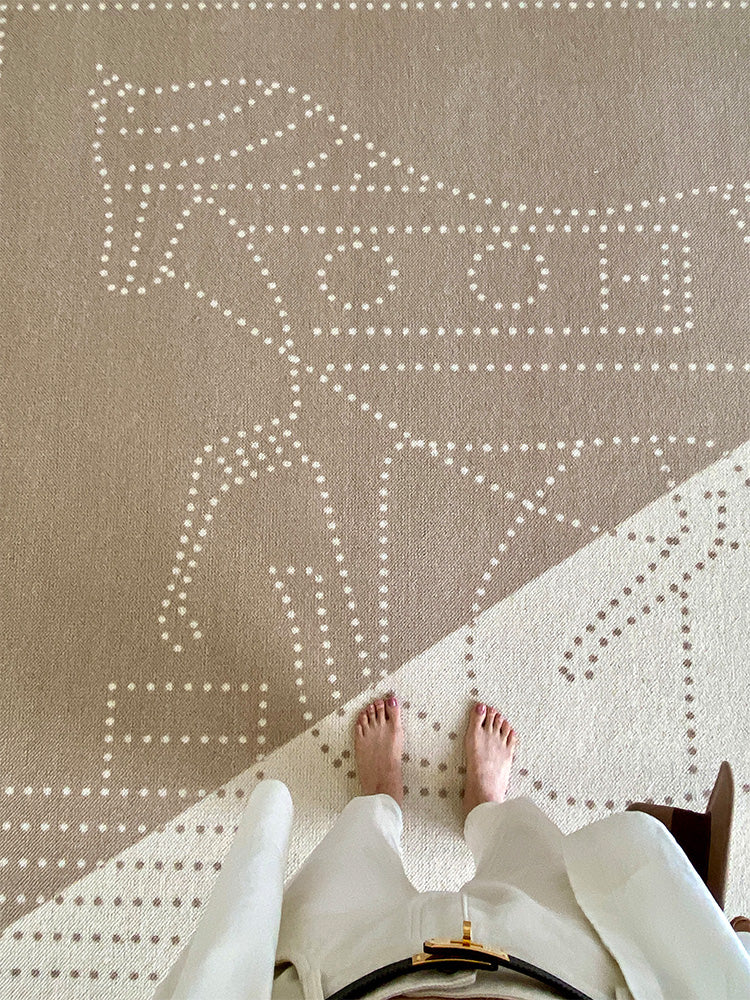 CP035 - Genuine Wool Carpet "Royal Horse" Abstract Living Room Sofa Carpet