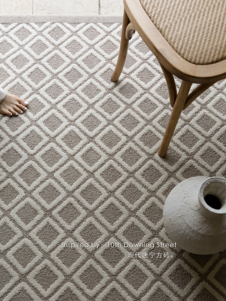 CP126 - London "Dunning Brick" Light Color Relief Micro Waterproof Carpet Bedroom Bedside Carpet Living Room Luxury