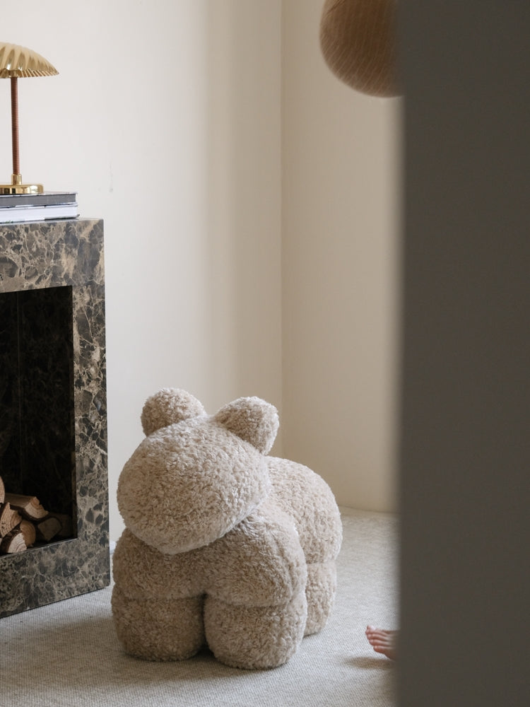 CH042-2 (Light CoCo Color) - Limited Edition: Pony Chair in Oatmeal, Mumbai-style, Woolly, Kids