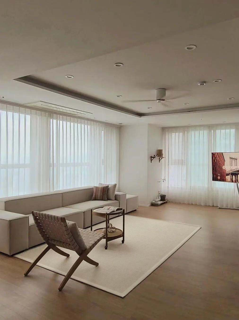 CP049 - Carpet King + Cashmere Th* Row Simple Pure Color Nordic Wabi-Sabi Living Room Bedroom New Zealand Wool Carpet