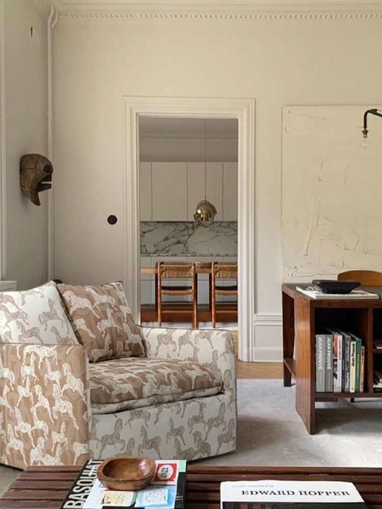 CH104 - H Deco Royal Horse Loveseat: Living Room, Wooden, Detachable