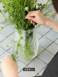 DC285 - Heavy Pure Crystal! Rare Vintage Hexagonal Vase Flower Arrangement Flower Pot Entrance Decoration