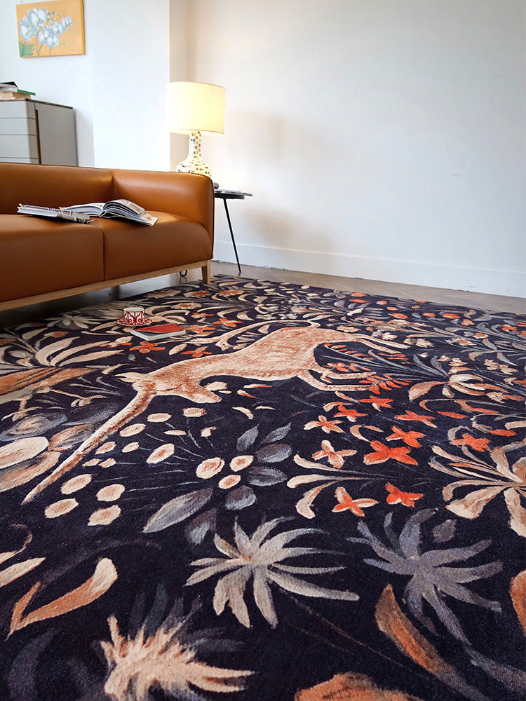 CP031 - "Unicorn" Moroccan Handmade Vintage Persian Carpet Grand Living Room Vintage Carpet Bed End Carpet