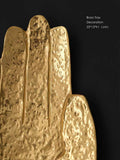 DC056 - Solid brass Indian handmade "Lucky Buddha" hand tray desktop storage foyer jewelry tray sent incense