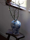 DC228 - Blue and White Lily of the Valley / Di@r Maison Light Blue Porcelain Vase New Chinese Style Porcelain Entrance Decoration with Good Implications
