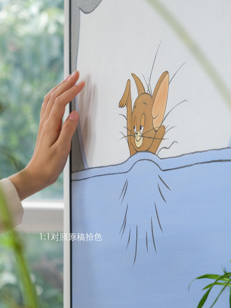 AH198 - "TOM&JERRY's New Day" Electrical Meter Box Cover Hanging Art Piece for Living Room Distribution Box Switch Decorative Art