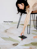 CP014 - Ink Peony! Rare Japanese-style Light Luxury Carpet Living Room Bedroom Coffee Table Mat Bedside Carpet Custom Mat