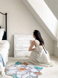AH101 - Minimalism Yohji Yamamoto White Texture Wall Art, Entryway Desk Background Wall Art