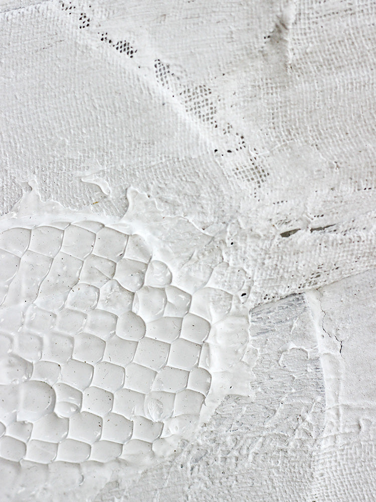 AH101 - Minimalism Yohji Yamamoto White Texture Wall Art, Entryway Desk Background Wall Art