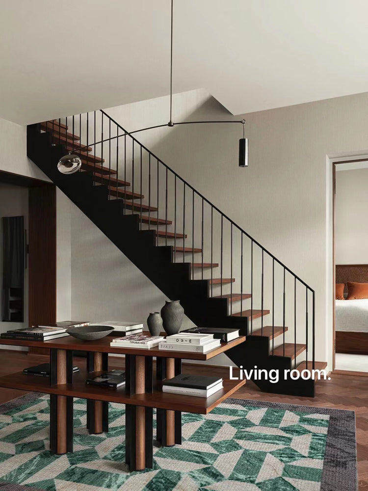 CP053 - Exhibition Piece "Peace Hotel" Emerald Marble Color Wool Wool Rug Living Room Rug