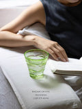 DC280 (Single) - Home Decor Wen Hua Oriental Series "Floating Light Fan Surface" Pure Crystal! Hand-cut Art Collection Water Cup