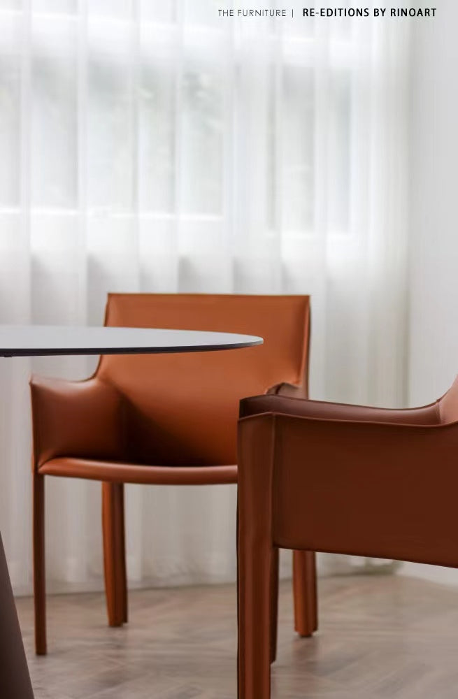 CH008 - H Deco Saddle Leather Series: Italian, Study, Office, Lounge