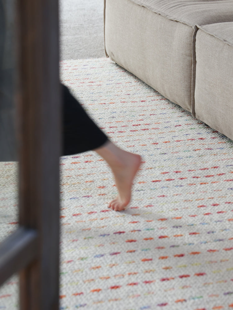 CP115 - 3 Times Thick! New Zealand Large Popcorn "Wool + Cashmere" "Color Plant Dyed Carpet