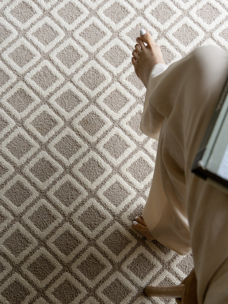 CP126 - London "Dunning Brick" Light Color Relief Micro Waterproof Carpet Bedroom Bedside Carpet Living Room Luxury