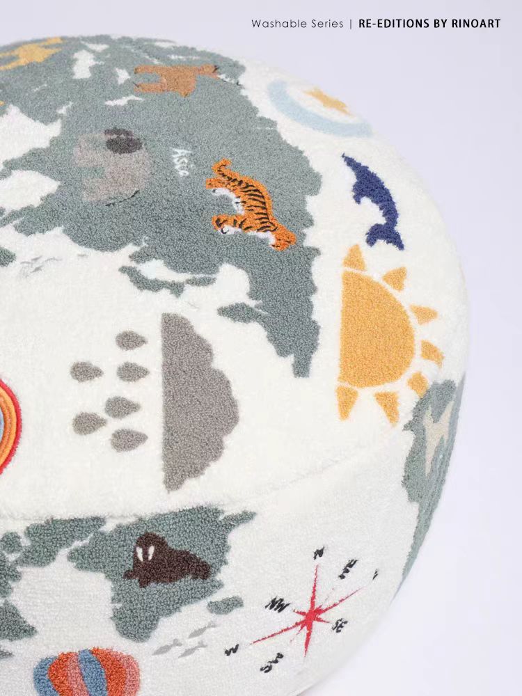CH091 - KIDS "Travel the World" Pouf
