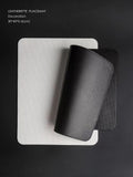 DC102 - Italian Top-layer Fine Leather Black and White Bicolor BV Braided Monochrome Dining Mat Table Mat Heat-insulated Mat Home Anti-scalding