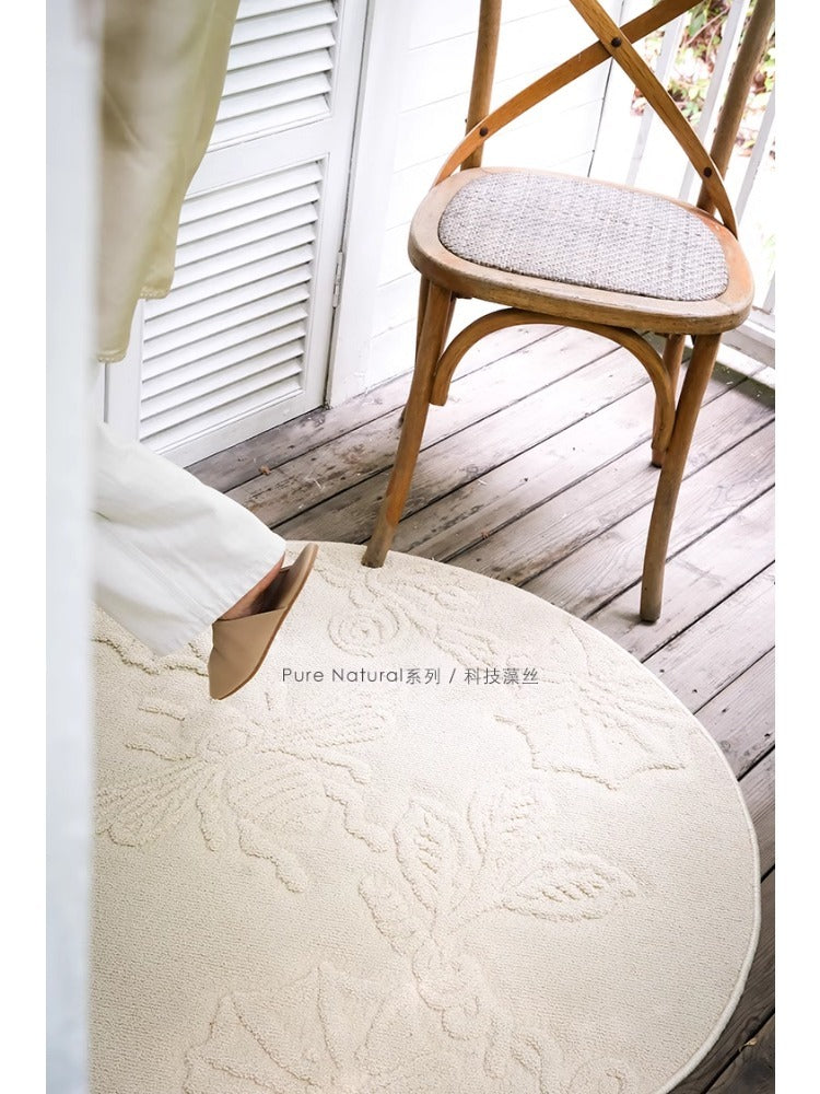 CP096 - 3D Carved Round Rug