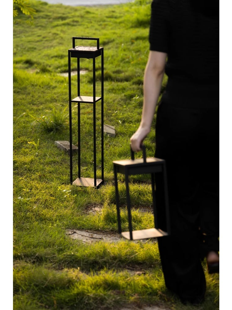LA041 (Set) - Solar-powered! "Downton Abbey Outdoor Garden Lamp" Wireless Charging Portable Lamp Floor Lamp