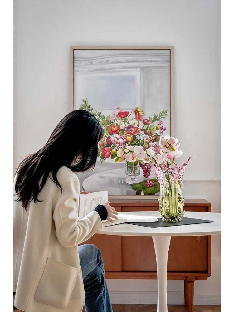 AH148 - Hand-painted Oil Painting "Abundant Family" Fruity Flowers