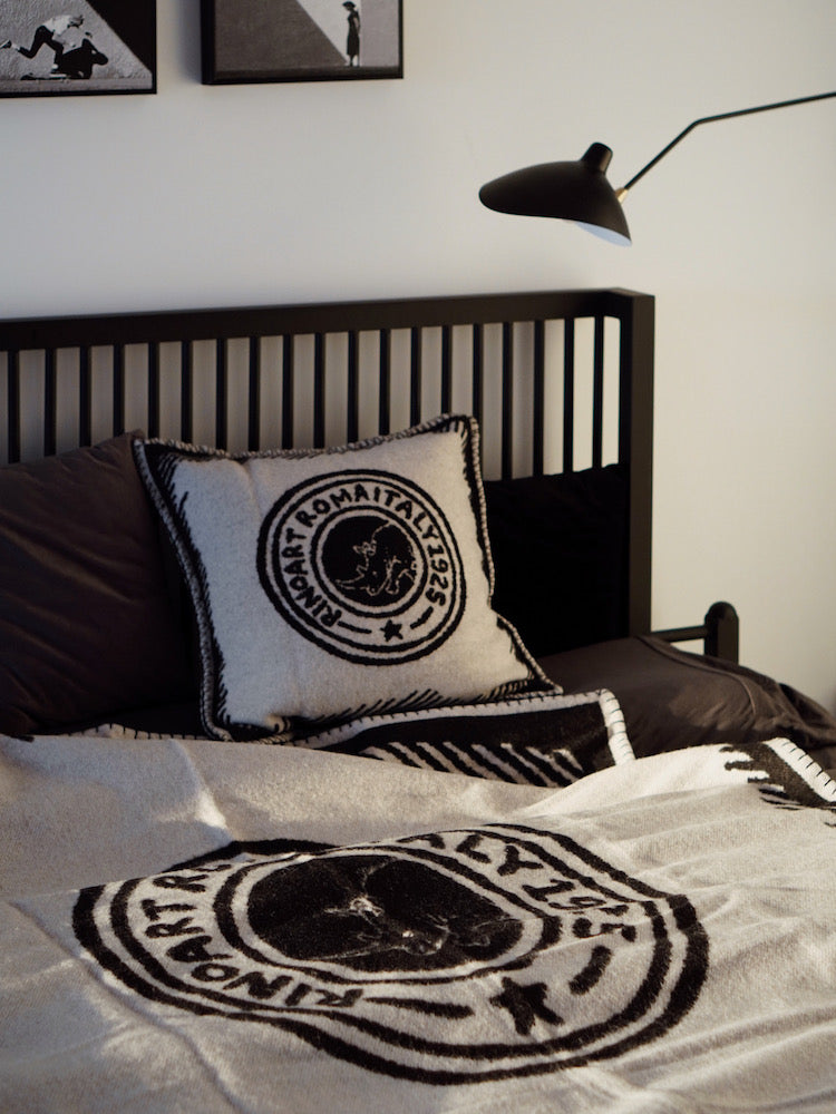 BD039 - Double-sided Cashmere Rhino Pillow