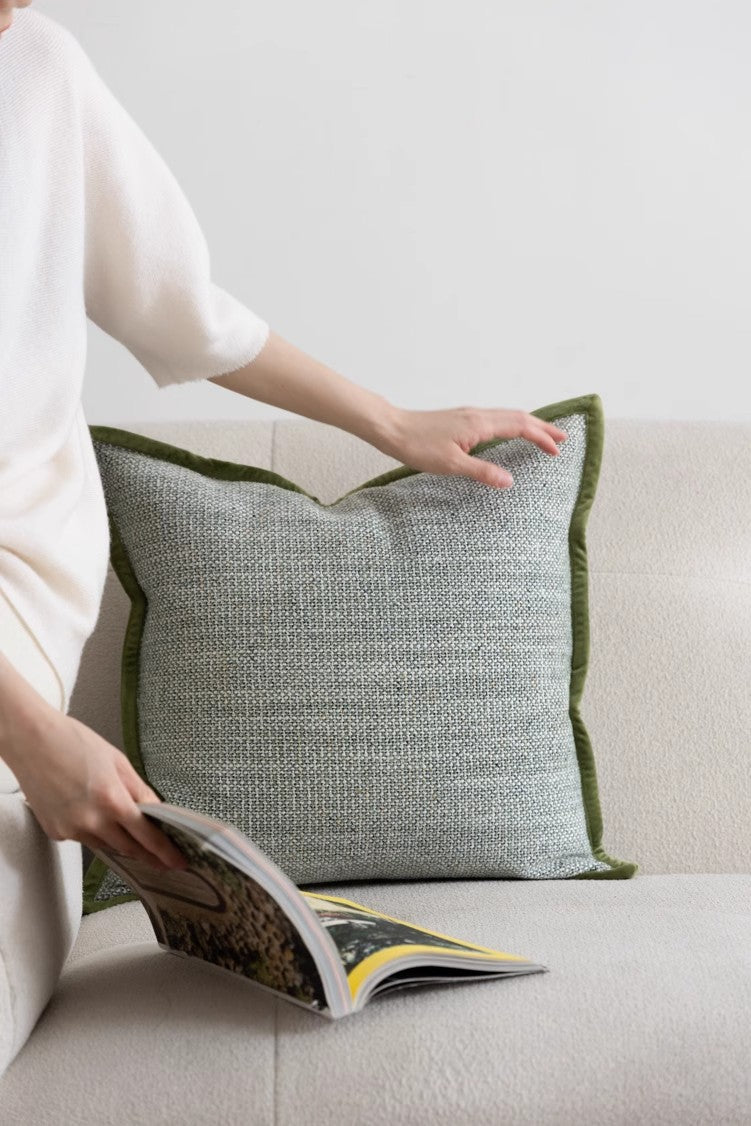 BD084 - Loro Pi@na Tweed Pillow, French Living Room Bedroom Sofa