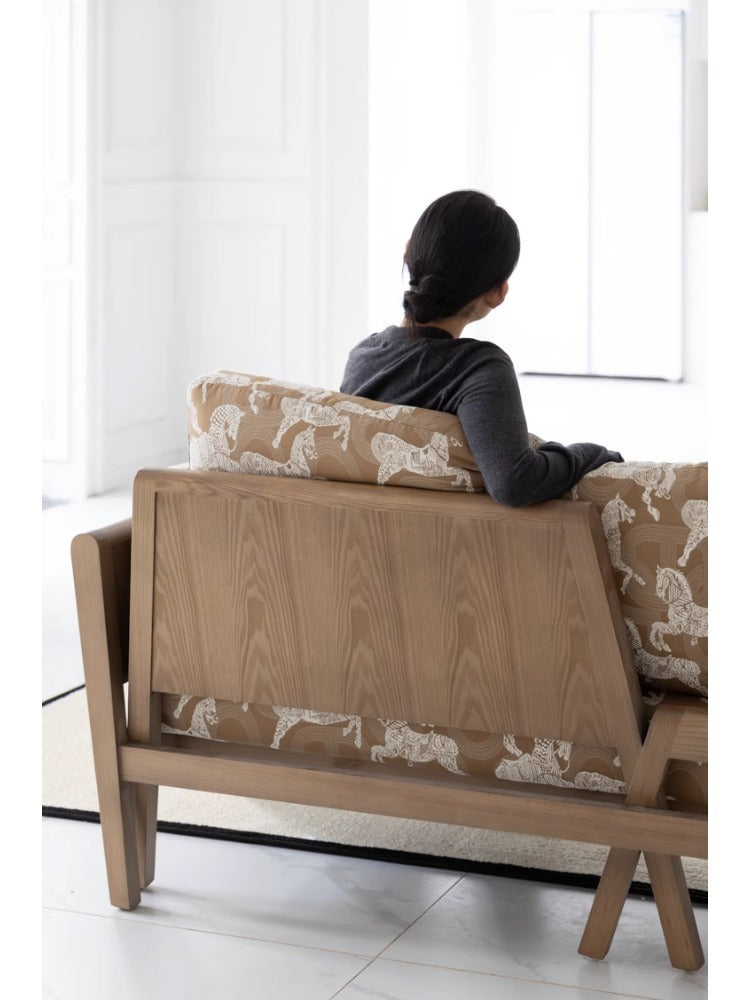CH109 - Herm@s Deco Royal Horse Sofa Bed: Double-purpose, Wooden, Study